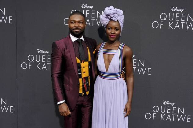 David Oyelowo & Lupita Nyong o QUEEN OF KATWE FILM PREMIERE Hollywood Patrick Rideaux PicturePerfect