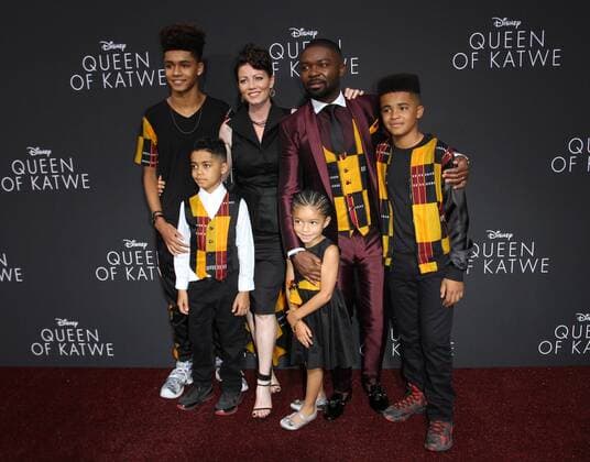 September 20, 2016 - Hollywood, CA, United States - 20 September 2016 - Hollywood, California - David Oyelowo, wife Jessica Oyelowo and their four children. Ã¢â‚¬Å Queen Of KatweÃ¢â‚¬Â Los Angeles Premiere held at the El Capitan Theater in Hollywood. Photo Credit: AdMedia Hollywood United States - ZUMAa123