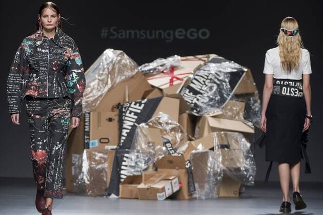Models bei der Euphemio Fernandez Fashion Show auf der Mercedes-Benz Fashion Week Madrid Spring Summer 2017. Madrid, 20.09.2016 Euphemio Fernandez Models  Foto:xDyDxFotografosx xFuturexImage