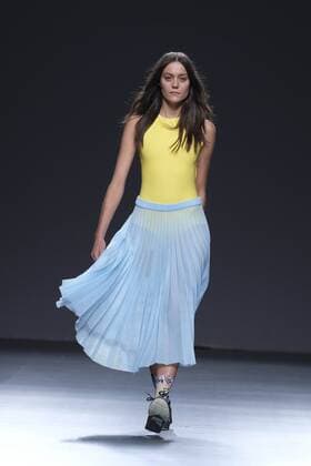 Madrid, Spain - A model walks on the runway at the XEVI FERNANDEZ of Kiev show during Mercedes-Benz Fashion Week Madrid Spring Summer 2017 at Ifema on September 19, 2016 in Madrid, Spain. Madrid Spain  - ZUMAn230