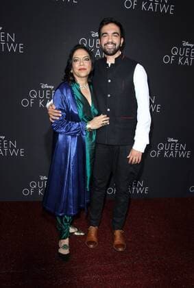 September 20, 2016 - Hollywood, CA, United States - 20 September 2016 - Hollywood, California - Mira Nair ans son Zohran Mamdani. Ã¢â‚¬Å Queen Of KatweÃ¢â‚¬Â Los Angeles Premiere held at the El Capitan Theater in Hollywood. Photo Credit: AdMedia Hollywood United States - ZUMAa123