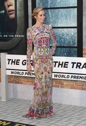 The Girl on the Train World film premiere London.UK. Emily Blunt in The Girl on the Train World film premiere at the Odeon Leicester Square. London. 20th September 2016. LMK73-61441-210916 