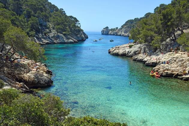 Calanque de Port Pin, Nationalpark Calanques, Provence, Frankreich, Europa Copyright: imageBROKER UwexKazmaier iblkaz04378686.jpg