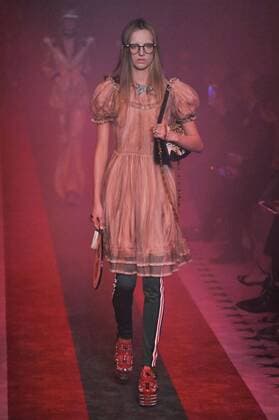 Milan Fashion Week, Women Spring Summer 2017. Milano, Moda Donna, Primavera Estate 2017. GUCCI catwalk. Pictured: model  Copyright: xRiccardoxGiordanoxSickix