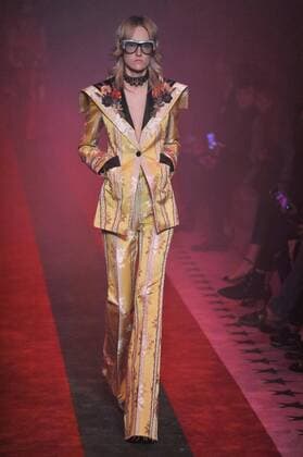 Milan Fashion Week, Women Spring Summer 2017. Milano, Moda Donna, Primavera Estate 2017. GUCCI catwalk. Pictured: model  Copyright: xRiccardoxGiordanoxSickix