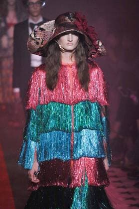 Milan Fashion Week, Women Spring Summer 2017. Milano, Moda Donna, Primavera Estate 2017. GUCCI catwalk. Pictured: model  Copyright: xRiccardoxGiordanoxSickix