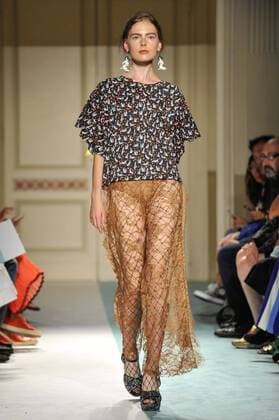 Milan Fashion Week, Women Spring Summer 2017. Milano, Moda Donna, Primavera Estate 2017. Kristina Ti catwalk. Pictured: model  Copyright: xRiccardoxGiordanoxSickix