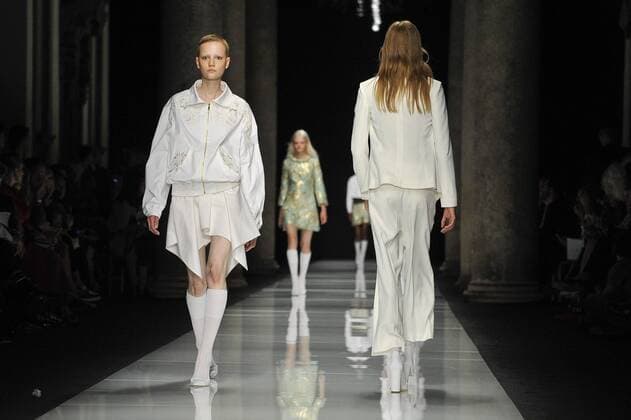 Milan Fashion Week, Women Spring Summer 2017. Milano, Moda Donna, Primavera Estate 2017. Francesco Scognamiglio Catwalk Pictured: model  Copyright: xRiccardoxGiordanoxSickix