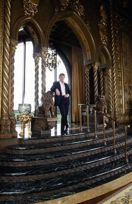Nov 1, 1992 - Palm Beach, Florida, U.S. - EXCLUSIVE - DONALD TRUMP standing in the portico of Mar-a-lago in Palm Beach. Palm Beach U.S. - ZUMAd135