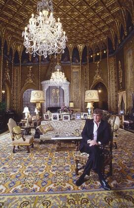 Nov 1, 1992 - Palm Beach, Florida, U.S. - EXCLUSIVE - DONALD TRUMP seated in the living room of his home Mar-a-lago in Palm Beach. Palm Beach U.S. - ZUMAd135