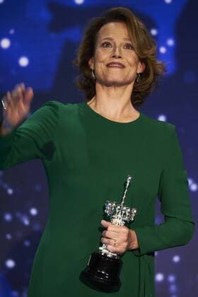 September 21, 2016 - San Sebastian, Euskadi, Spain - Sigourney Weaver receives the Donosti Lifetime Achievement Award at the Kursaal Palace during the 64th San Sebastian International Film Festival on September 21, 2016 in San Sebastian, Spain. San Sebastian Spain  - ZUMAg15_