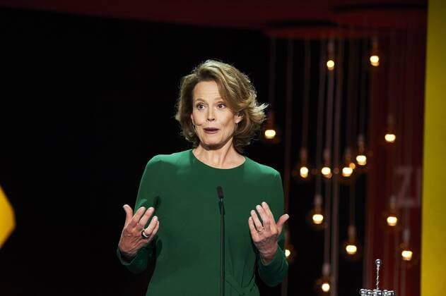 September 21, 2016 - San Sebastian, Euskadi, Spain - Sigourney Weaver receives the Donosti Lifetime Achievement Award at the Kursaal Palace during the 64th San Sebastian International Film Festival on September 21, 2016 in San Sebastian, Spain. San Sebastian Spain  - ZUMAg15_
