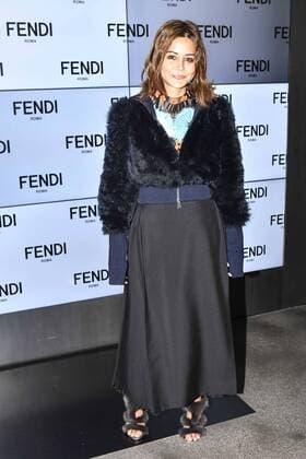 Milan Fashion Week, Women Spring Summer 2017. Milano, Moda Donna, Primavera Estate 2017. Fendi front row Pictured: model  Copyright: xRiccardoxGiordanoxSickix