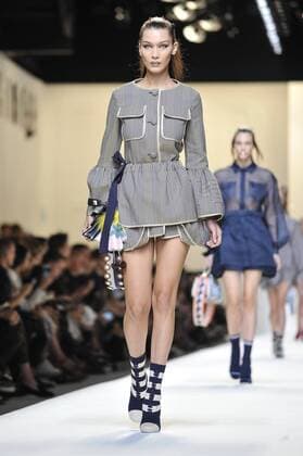 Milan Fashion Week, Women Spring Summer 2017. Milano, Moda Donna, Primavera Estate 2017. Fendi catwalk Pictured: model  Copyright: xRiccardoxGiordanoxSickix