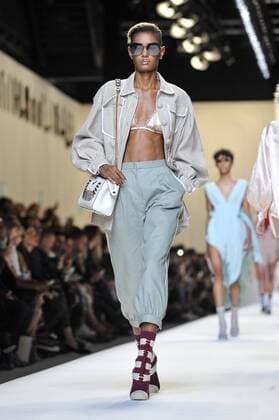 Milan Fashion Week, Women Spring Summer 2017. Milano, Moda Donna, Primavera Estate 2017. Fendi catwalk Pictured: model  Copyright: xRiccardoxGiordanoxSickix