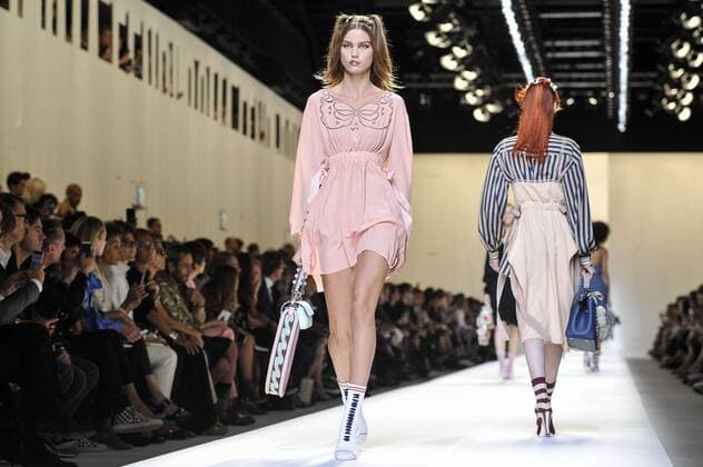 Milan Fashion Week, Women Spring Summer 2017. Milano, Moda Donna, Primavera Estate 2017. Fendi catwalk Pictured: model  Copyright: xRiccardoxGiordanoxSickix