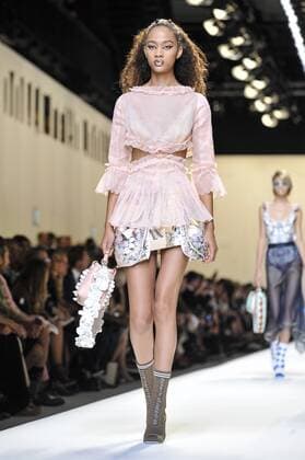 Milan Fashion Week, Women Spring Summer 2017. Milano, Moda Donna, Primavera Estate 2017. Fendi catwalk Pictured: model  Copyright: xRiccardoxGiordanoxSickix