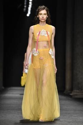 Milan, Fashion Week, Women Spring Summer 2017. Milano, Moda Donna, Primavera Estate 2017. Byblos catwalk Pictured: Model  Copyright: xRiccardoxGiordanoxSickix