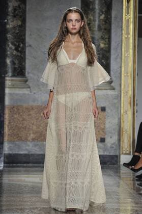 Milan Fashion Week, Women Spring Summer 2017. Les Copains catwalk Pictured: model  Copyright: xRiccardoxGiordanoxSickix