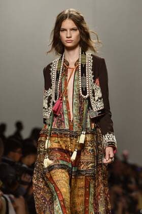 Milan Fashion Week, Women Spring Summer 2017. Etro catwalk Pictured: model  Copyright: xRiccardoxGiordanoxSickix