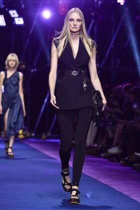 Milan Fashion Week, Women Spring Summer 2017. VERSACE catwalk Pictured: model  Copyright: xRiccardoxGiordanoxSickix