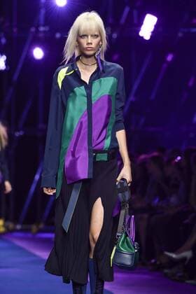 Milan Fashion Week, Women Spring Summer 2017. VERSACE catwalk Pictured: model  Copyright: xRiccardoxGiordanoxSickix