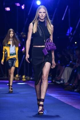 Milan Fashion Week, Women Spring Summer 2017. VERSACE catwalk Pictured: model  Copyright: xRiccardoxGiordanoxSickix