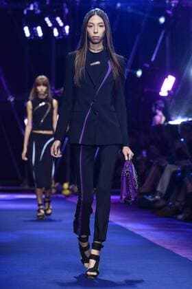 Milan Fashion Week, Women Spring Summer 2017. VERSACE catwalk Pictured: model  Copyright: xRiccardoxGiordanoxSickix