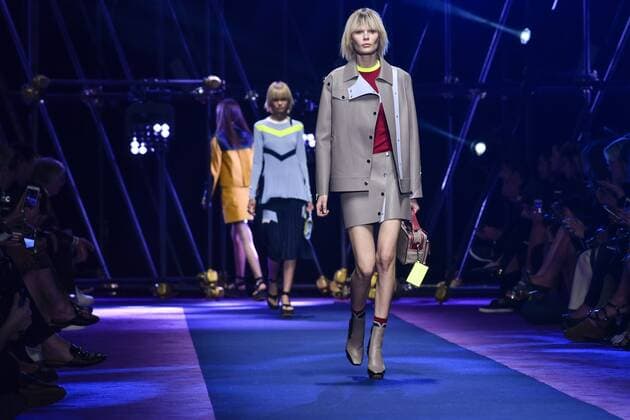 Milan Fashion Week, Women Spring Summer 2017. VERSACE catwalk Pictured: model  Copyright: xRiccardoxGiordanoxSickix