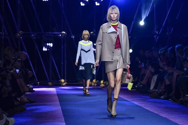 Milan Fashion Week, Women Spring Summer 2017. VERSACE catwalk Pictured: model  Copyright: xRiccardoxGiordanoxSickix