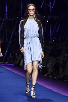 Milan Fashion Week, Women Spring Summer 2017. VERSACE catwalk Pictured: model  Copyright: xRiccardoxGiordanoxSickix