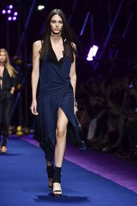 Milan Fashion Week, Women Spring Summer 2017. VERSACE catwalk Pictured: model  Copyright: xRiccardoxGiordanoxSickix