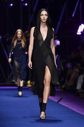 Milan Fashion Week, Women Spring Summer 2017. VERSACE catwalk Pictured: model  Copyright: xRiccardoxGiordanoxSickix