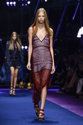 Milan Fashion Week, Women Spring Summer 2017. VERSACE catwalk Pictured: model  Copyright: xRiccardoxGiordanoxSickix