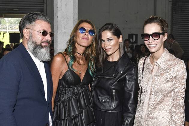 Milan Fashion Week, Women Spring Summer 2017. DIESEL BLACK GOLD front row Pictured: Anna Dello Russo Erika Boldrin  Copyright: xRiccardoxGiordanoxSickix