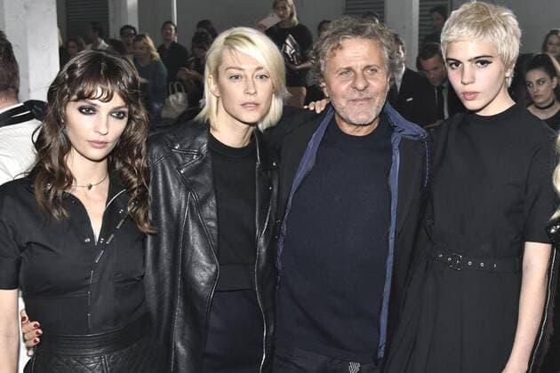 Milan Fashion Week, Women Spring Summer 2017. DIESEL BLACK GOLD front row Pictured: Renzo Rosso Julia Cumming  Copyright: xRiccardoxGiordanoxSickix
