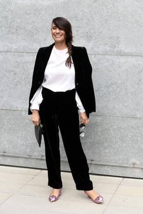 Milan Fashion Week, Women Spring Summer 2017. GIORGIO ARMANI arrivals Pictured: Paola Maugeri  Copyright: xSimonaxChiocciaxSickix