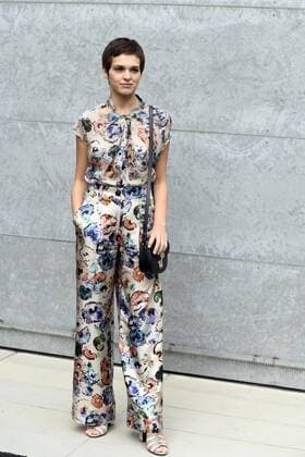 Milan Fashion Week, Women Spring Summer 2017. GIORGIO ARMANI arrivals Pictured: Sara Serraiocco  Copyright: xSimonaxChiocciaxSickix