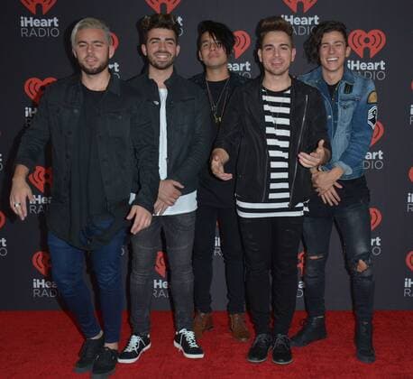 September 23, 2016 - Musicians Los 5 attend the iHeartRadio Music Festival on September 23, 2016 at the T-Mobile Arena in Las Vegas, Nevada. - ZUMAt114