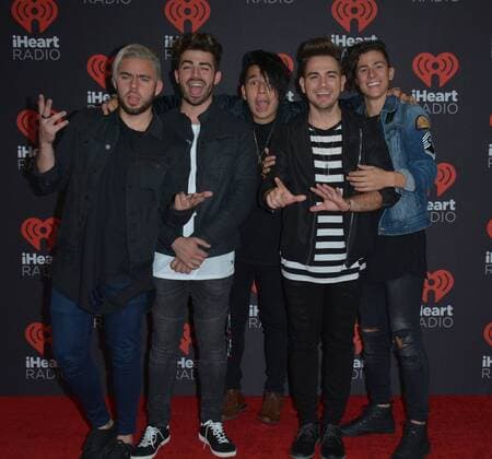 September 23, 2016 - Musicians Los 5 attend the iHeartRadio Music Festival on September 23, 2016 at the T-Mobile Arena in Las Vegas, Nevada. - ZUMAt114