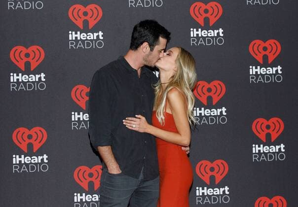 Reality tv stars Lauren Bushnell and Ben Higgins arrive for the iHeartRadio Music Festival at the T-Mobile Arena in Las Vegas, Nevada on September 23, 2016.  LVP2016092332 JAMESxATOA