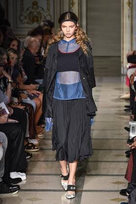 Milan Fashion Week, Women Spring Summer 2017. Milano, Moda Donna, Primavera Estate 2017. CIVIDINI catwalk Pictured: model  Copyright: xRiccardoxGiordanoxSickix