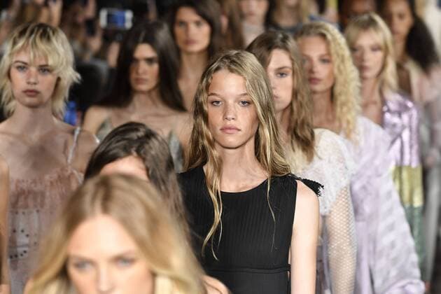 Milan Fashion Week, Women Spring Summer 2017. Milano, Moda Donna, Primavera Estate 2017. PHILOSOPHY DI LORENZO SERAFINI catwalk Pictured: model  Copyright: xRiccardoxGiordanoxSickix