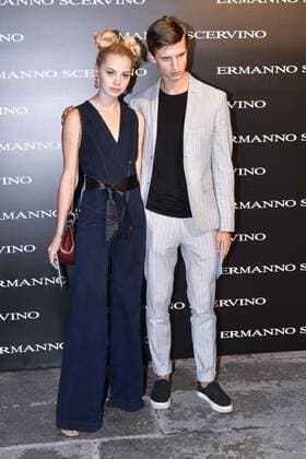Milan Fashion Week, Women Spring Summer 2017. Milano, Moda Donna, Primavera Estate 2017. ERMANNO SCERVINO front row Pictured: model  Copyright: xRiccardoxGiordanoxSickix