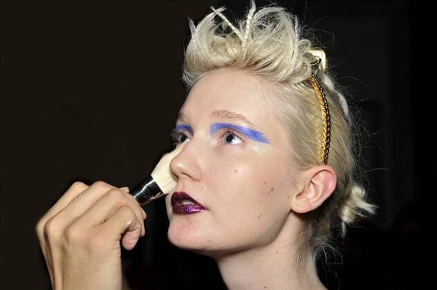 Italy: Milan Fashion Week Lietmotiv Backstage A model is seen backstage ahead of the Leitmotiv Show. Models for Lietmotiv during Milan Fashion week Spring Summer 2017.  GaetanoxPiazzolla