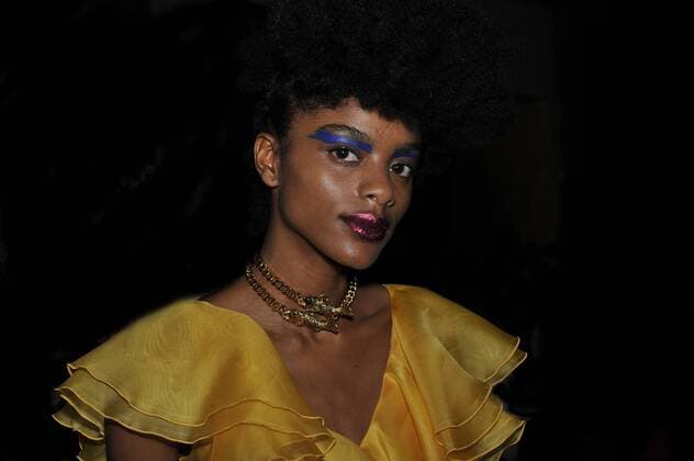 Italy: Milan Fashion Week Lietmotiv Backstage A model is seen backstage ahead of the Leitmotiv Show. Models for Lietmotiv during Milan Fashion week Spring Summer 2017.  GaetanoxPiazzolla