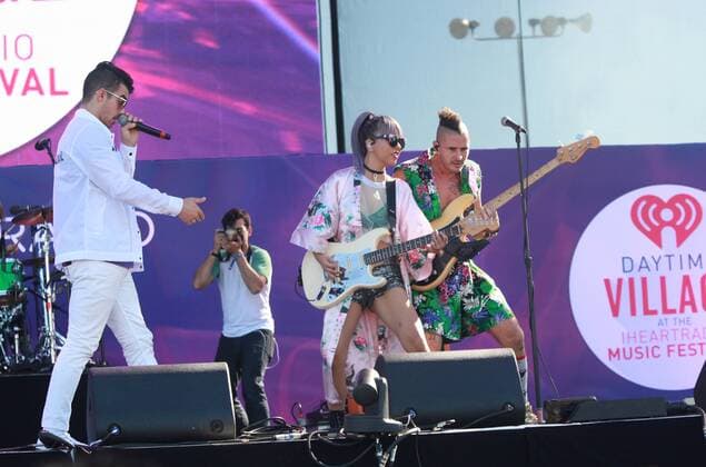 Las Vegas, Nevada, United States of America - Pop rock group DNCE performs during the iHeartRadio Music Festival Daytime Village on September 24, 2016 at the Las Vegas Village in Las Vegas, Nevada. Las Vegas United States of America - ZUMAt114
