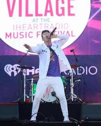 Las Vegas, Nevada, United States of America - Joe Jonas, vocalist of pop rock group DNCE performs during the iHeartRadio Music Festival Daytime Village on September 24, 2016 at the Las Vegas Village in Las Vegas, Nevada. Las Vegas United States of America - ZUMAt114