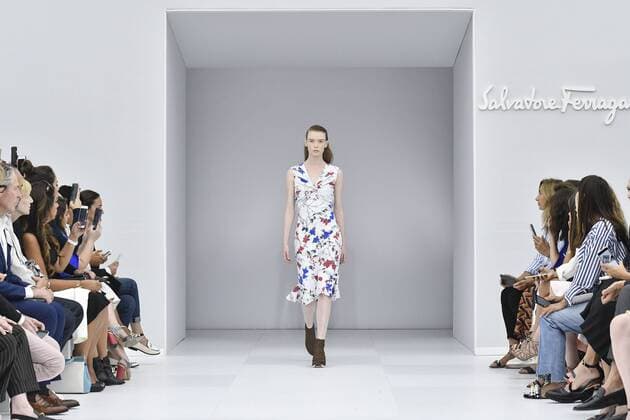 Milan Fashion Week, Women Spring Summer 2017. Milano, Moda Donna, Primavera Estate 2017. SALVATORE FERRAGAMO Catwalk Pictured: model  Copyright: xRiccardoxGiordanoxSickix
