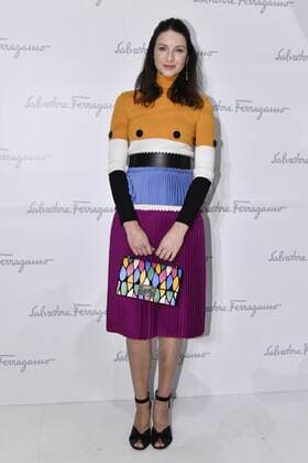 Milan Fashion Week, Women Spring Summer 2017. Milano, Moda Donna, Primavera Estate 2017. SALVATORE FERRAGAMO front row Pictured: Caitrona Balfe  Copyright: xRiccardoxGiordanoxSickix